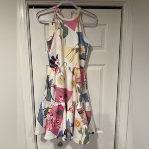 Ted Baker Pink and White Patterned Garment